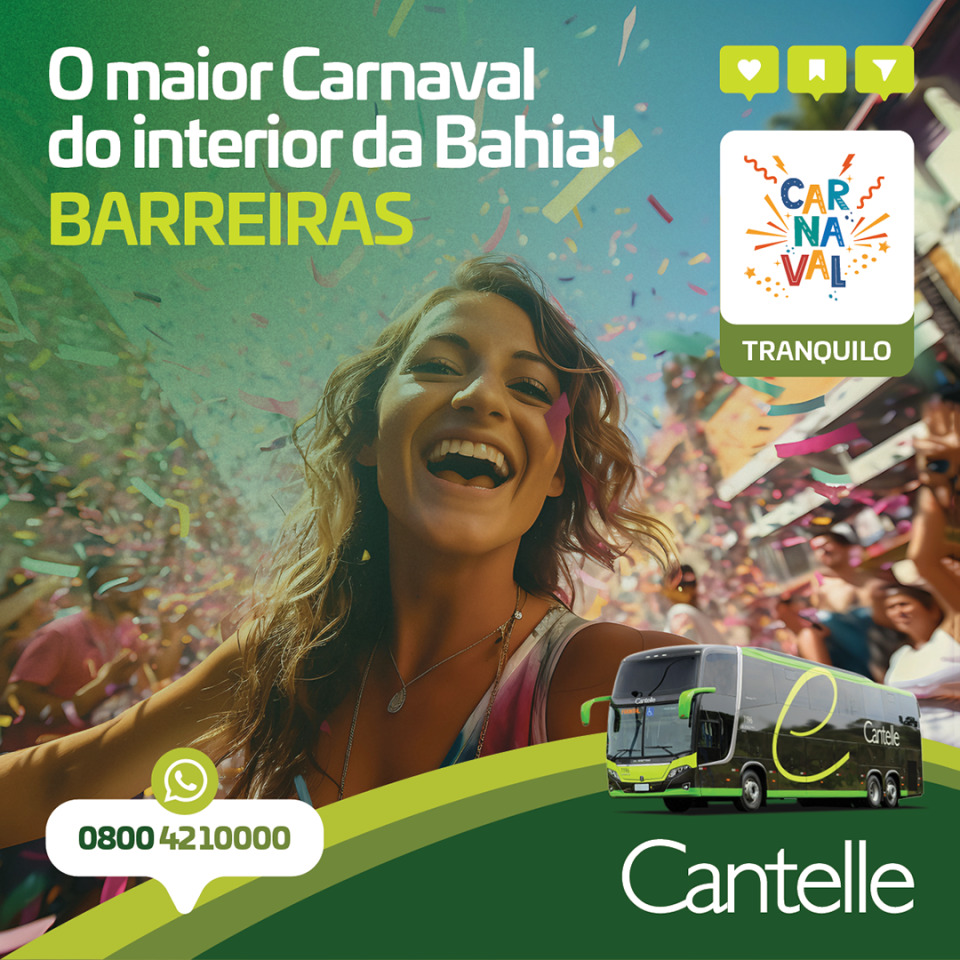 A agência Bits + StrongBrands tem a honra de apresentar a vibrante campanha da Cantelle, convidando você a se aventurar no esplendor do Carnaval de Barreiras.